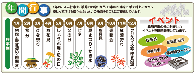 とまり樹 池上台の年間行事